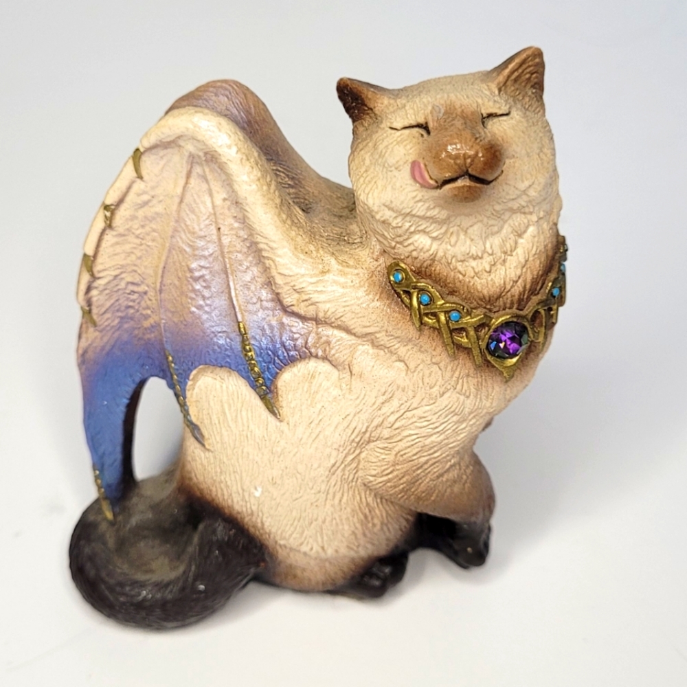 Windstone Editions Flap Cat Siamese Rare Tongue Out Vintage 1988 Melody Pena